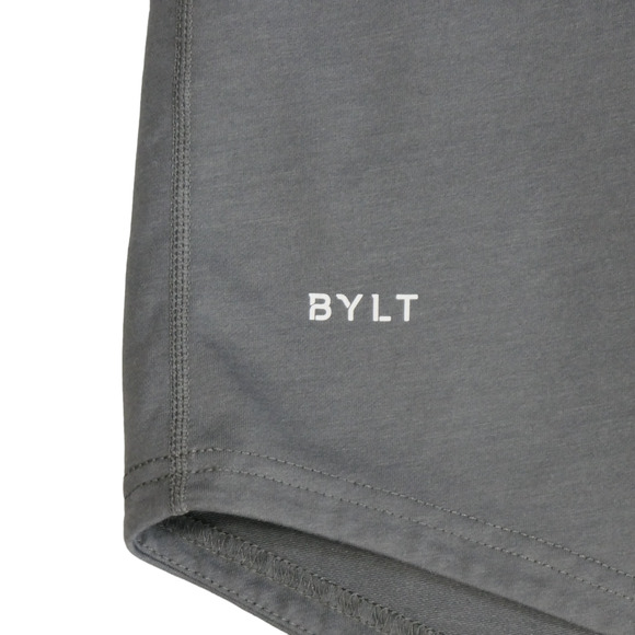 BYLT Drop Cut Short Sleeve Tee Large Gray T Shirt Premium Basics Streetwear - Picture 5 of 14